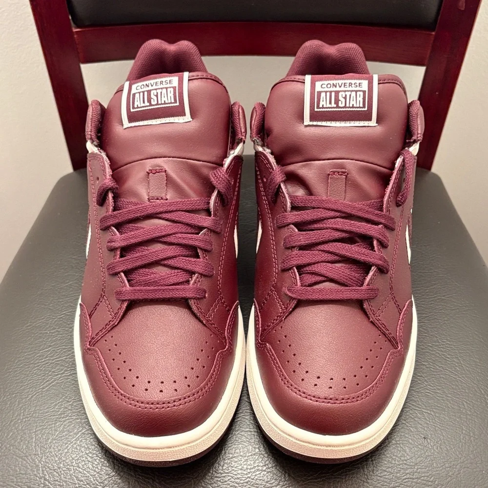 New Converse Men's Weapon OX Deep Burgundy Sneakers - Picture 3 of 6
